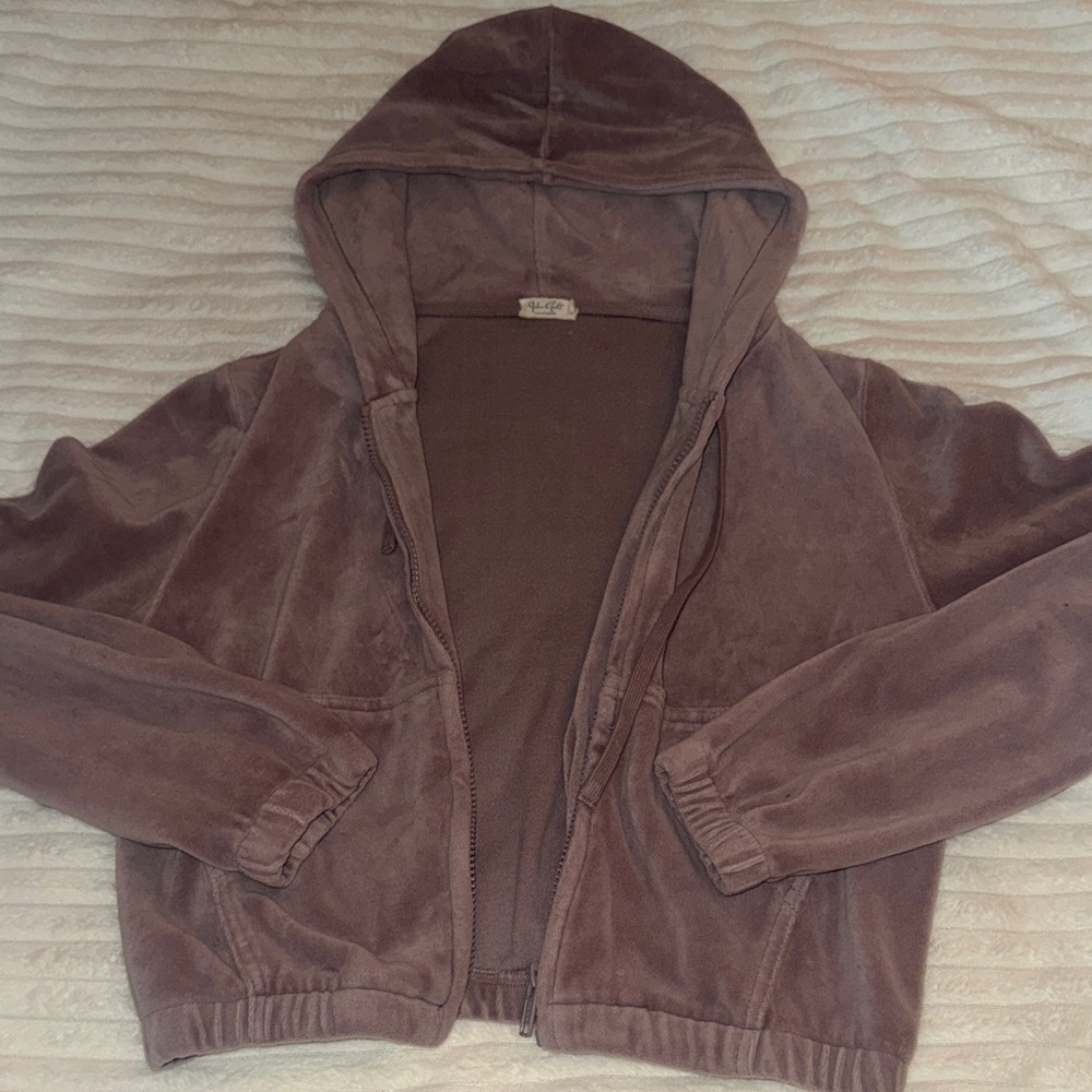 Purple Hooded Jacket